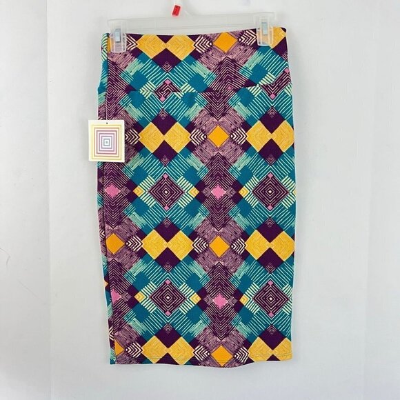 LuLaRoe Cassie Straight Stretchy Knit  Pencil Skirt XS NWT - Picture 3 of 4